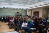 Conference room with participants 